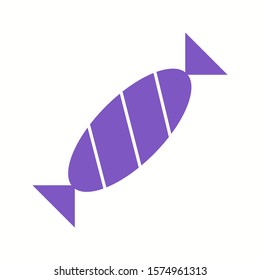 Beautiful Toffee Glyph Vector Icon