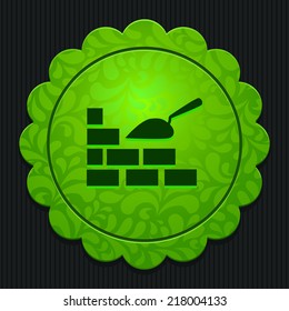 Beautiful Tools Bricks Wall And Scoop web icon