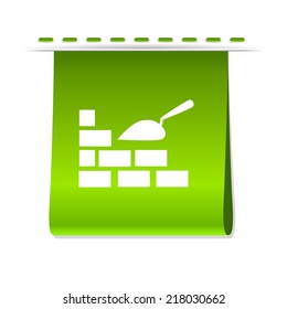Beautiful Tools Bricks Wall And Scoop web icon