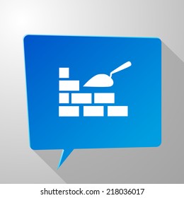 Beautiful Tools Bricks Wall And Scoop web icon