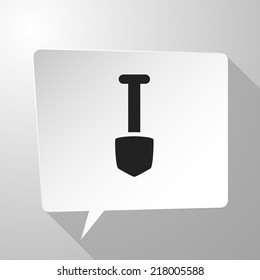 Beautiful Tools Shovel web icon