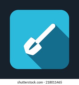 Beautiful Tools Shovel web icon