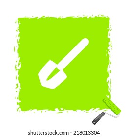 Beautiful Tools Shovel web icon
