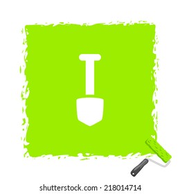 Beautiful Tools Shovel web icon