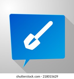 Beautiful Tools Shovel web icon