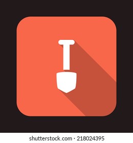 Beautiful Tools Shovel web icon
