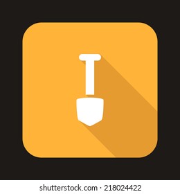 Beautiful Tools Shovel web icon