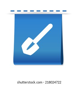 Beautiful Tools Shovel web icon