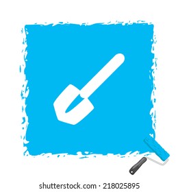 Beautiful Tools Shovel web icon