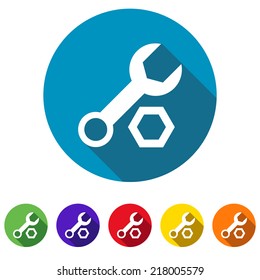 Beautiful Tools Wrench web icon