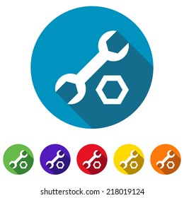 Beautiful Tools Wrench web icon