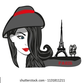 Beautiful tourist in Paris