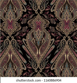 beautiful traditional paisley pattern. paisley pattern for textile design and fabrics