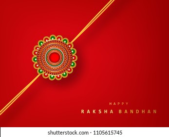 Beautiful Traditional Rakhi Design for Rakhi Festival, Happy Raksha Bandhan.