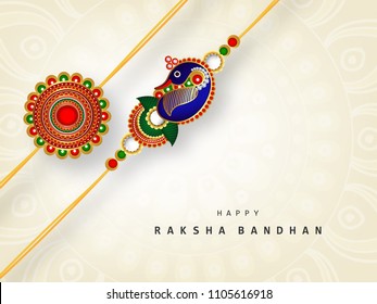 Beautiful Traditional Set of Rakhi Design for Rakhi Festival, Happy Raksha Bandhan.