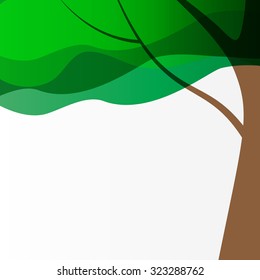 Beautiful Tree Background Vector Illustration EPS10