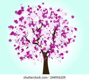 beautiful tree design background