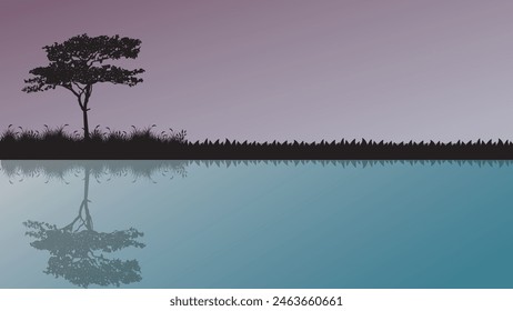 Hermosos árboles y bosques Reflexiones sobre el río