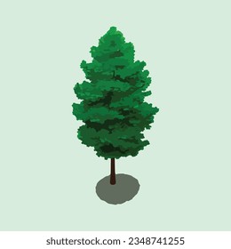 Schöner Baum mit grünem Blatt.