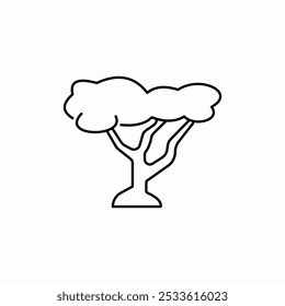 beautiful tree icon sign vector