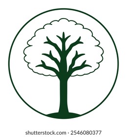 Un hermoso árbol ilustraciones para la decoración.