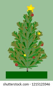 Beautiful tree on a white background