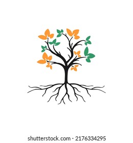 BEAUTIFUL TREE WITH ROOTS LOGO