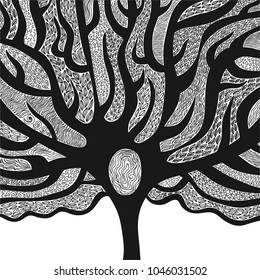 Beautiful tree. Vector illustration