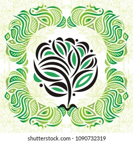 Beautiful tree. Vector illustration