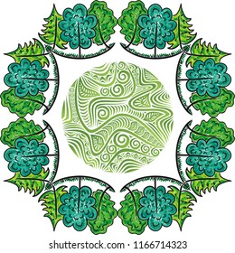 Beautiful tree. Vector illustration