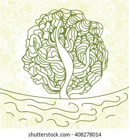 Beautiful tree vector illustration