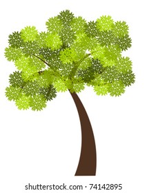 Beautiful tree. Vector illustration