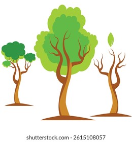 beautiful trees vector design clean and unique latest illustration 