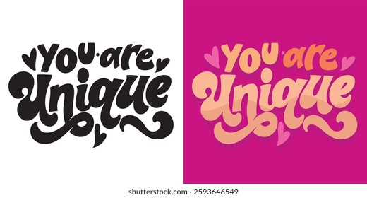 Beautiful trendy hand drawn doodle lettering quote. Lettering for t-shirt design, mug print, bag print, clothes fashion. 100% hand drawn vector image.