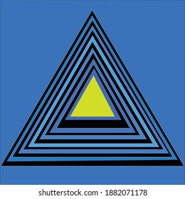 A beautiful triangle vector art