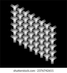 beautiful triangular woven black background