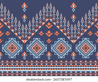 Schöne geometrische Stammesmuster, die klassische und moderne Ästhetik vereinen, ideal für vielfältige Textil-, Grafik- und Produktdesigns.