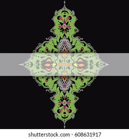 Beautiful tribal ornament with many details