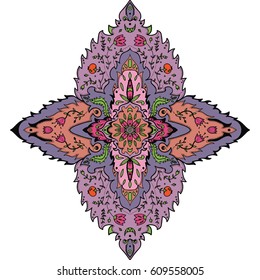 Beautiful tribal ornament with many details