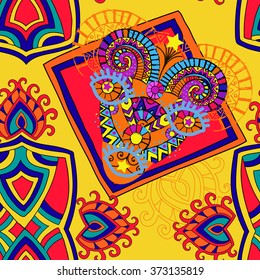 Beautiful tribal pattern. Seamless ethnic pattern. ethnic background.