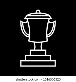 Beautiful Trophy vector line icon