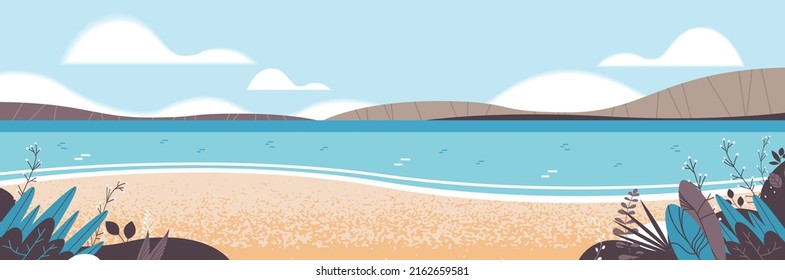 beautiful tropical beach landscape summer seaside horizontal