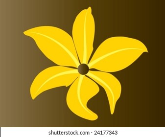 Hermosa flor tropical (vector)