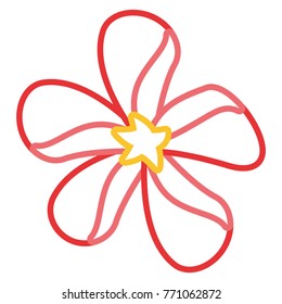 beautiful tropical flowers design 