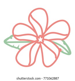 beautiful tropical flowers design 