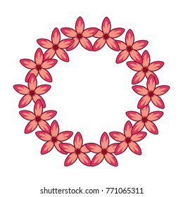 beautiful tropical flowers design 