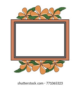 beautiful tropical flowers design 