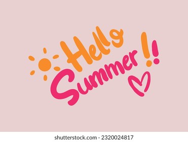 Beautiful tropical illustration with trendy lettering. Cute hand drawn summer prints. Perfect for stickers, labels, tshirts, banner, tags. Vector isolated phrases and quotes.