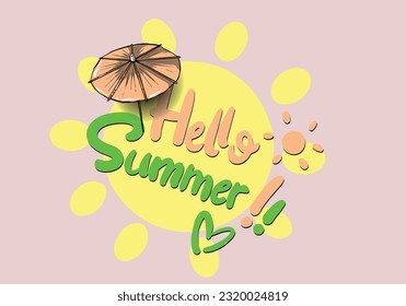 Beautiful tropical illustration with trendy lettering. Cute hand drawn summer prints. Perfect for stickers, labels, tshirts, banner, tags. Vector isolated phrases and quotes.