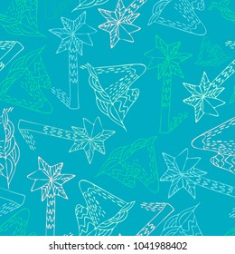 Beautiful tropical island with a palm tree.
Can be used for printing on wrapping paper, wallpaper for children's room, gift wrapping, design of books and websites, accessories for phones and tablets.